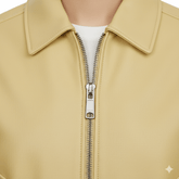 Oversized Harrington Leather Jacket - Smgarment's